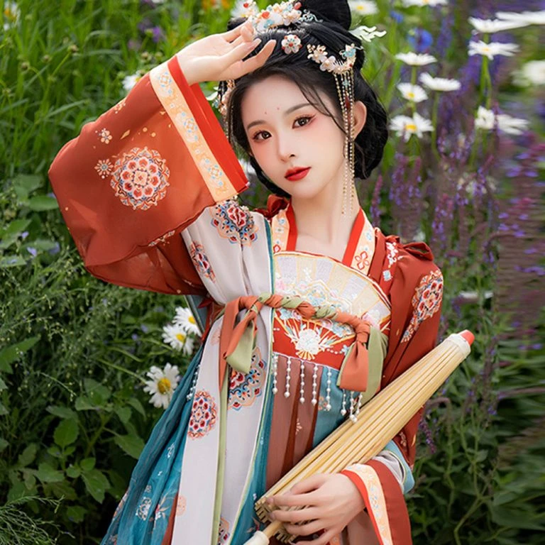 Summer Women Qixiong Ruqun Gorgeous Hanfu Skirt Newhanfu