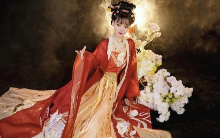 Women Hezi Qun Luxury Tang Dynasty Qixiong Ruqun Hanfu - Newhanfu 2024