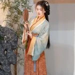 Jin Style Jiaoling Ruqun Hanfu Spring Vintage Ladies' Dresses