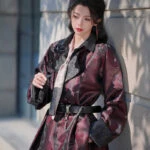 Ladies Round Collar Robe Dashing Martial Arts Style Hanfu