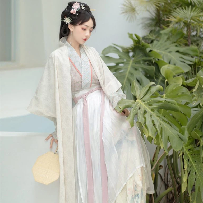 Spring Women Song Dynasty Hanfu Elegant Traditional Pleated Skirt ...