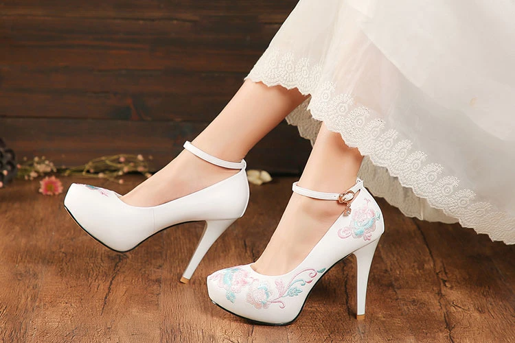 rose high heels hanfu shoes buy