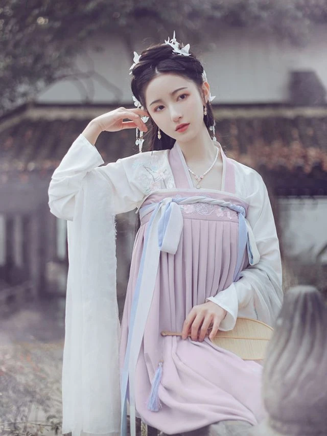 Peach Rabbit Purple Blue Hanfu Qixiong - Newhanfu 2024