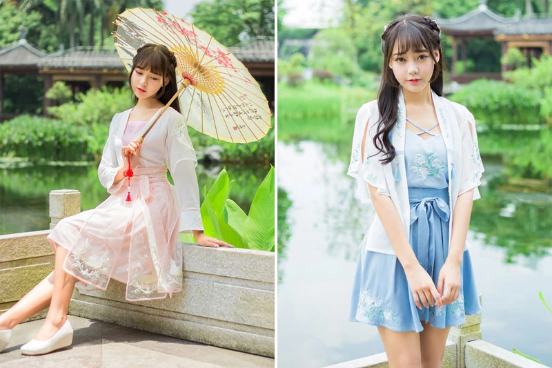 Chinese Modern Hanfu Dresses for Sale