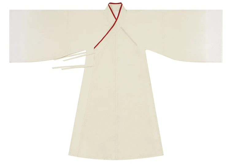 Male Song Round Collar Robe Spring Cross-collar Long Shirt