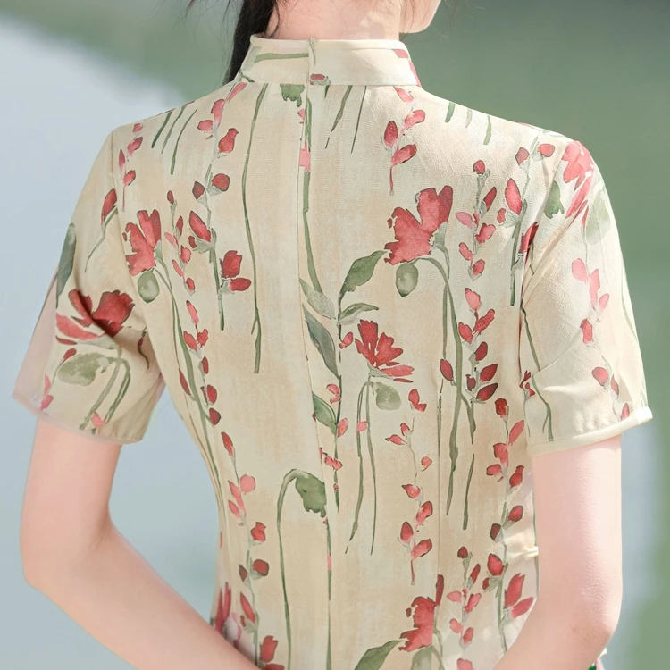 Summer New Cheongsam Daily Fashion Elegant Improved Dresses 