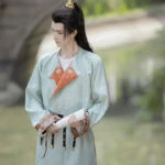 Tang Dynasty Round Collar Robe Chivalrous Hanfu for both Men and Women