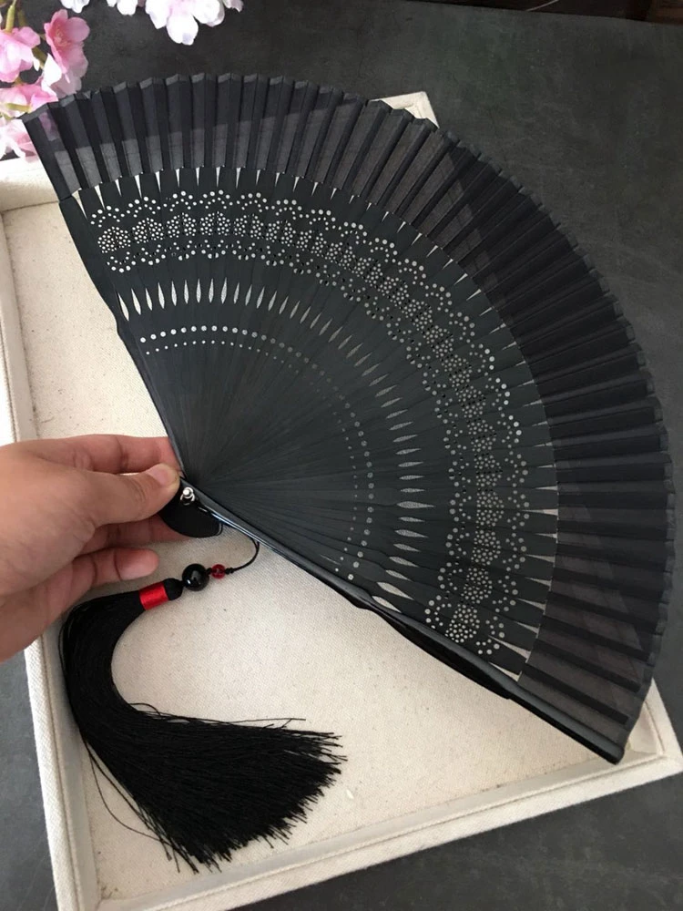 black fan hanfu accessory shop