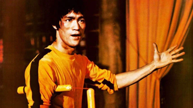 Bruce lee jeet kune do kungfu yellow uniform