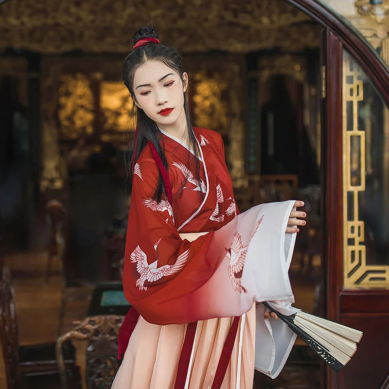 Shop Hanfu Crane Girl - Newhanfu Store 2021