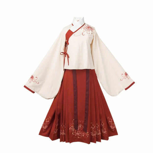 red and white hanfu