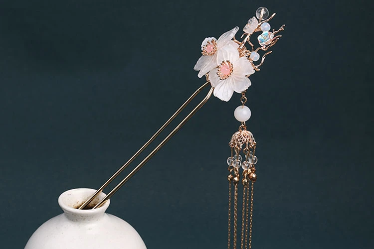 Twin Flower hanfu jewelry