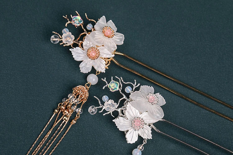 Twin Flower hanfu jewelry