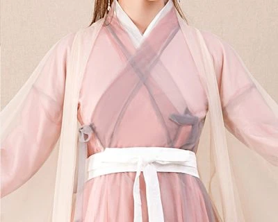 Music Fairy Chiffon Pink Hanfu Dress - Newhanfu 2023