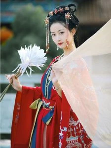 Autumn Princess Red Wedding Hanfu Chinese Dress - Newhanfu