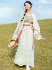 Wild Daisy Spring Green Hanfu Dress - Newhanfu 2024