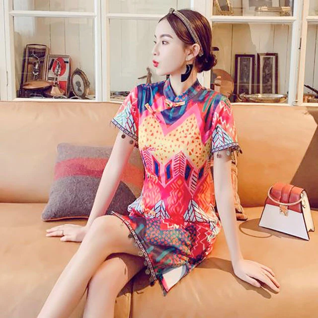 traditional Chinese dress modern qipao