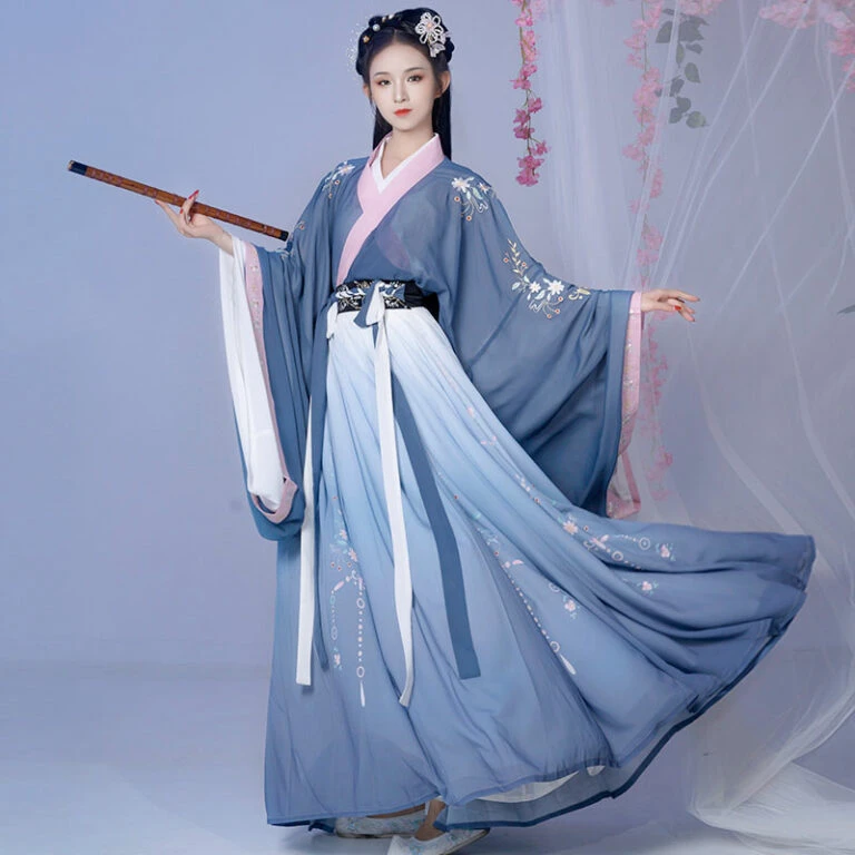 Top 100 Blue Hanfu Navy Ruqun Dress - Newhanfu 2023