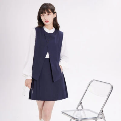 Fashion Hanfu Short Skirt Suit Ming Dynasty Ladies Bijia Top