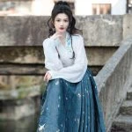 Women's Spring Ming Dynasty Hanfu Modern Fashion Set