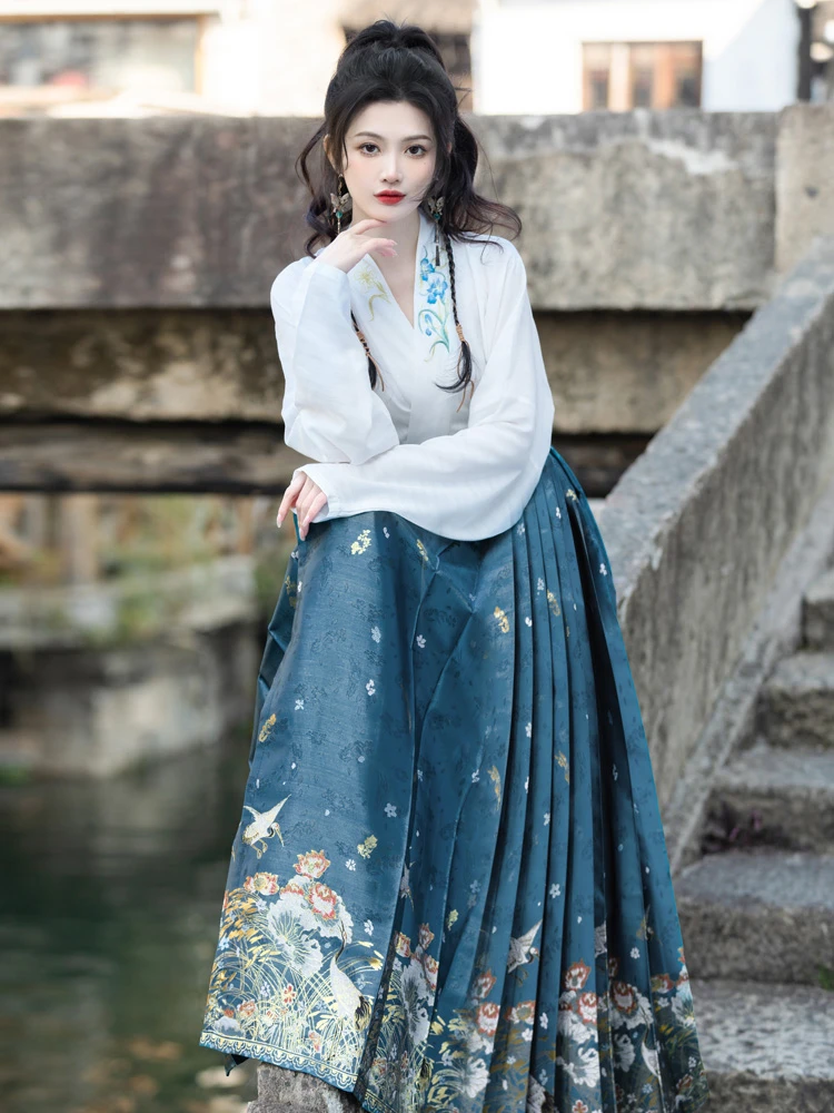 Women's Spring Ming Dynasty Hanfu Modern Fashion Set