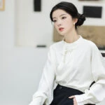 Winter Hanfu Coat Modern Song Warm Top for Women