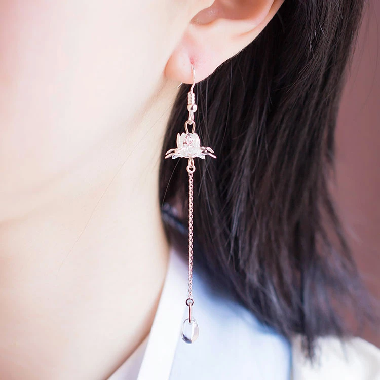 Water Lotus hanfu earrings