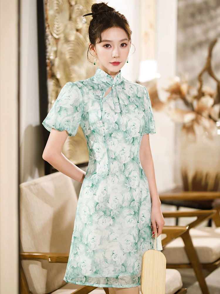 summer plum modern qipao