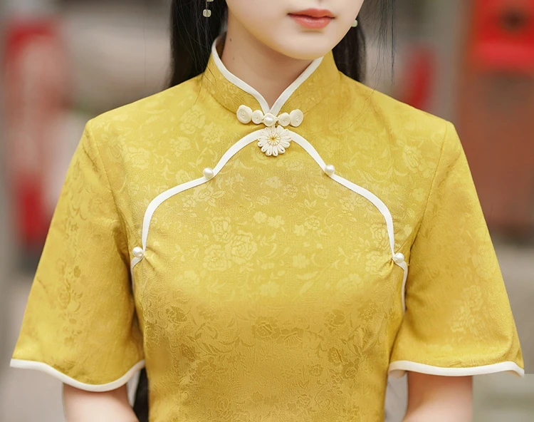 Fashion Cheongsam Gentle Lady Improved Chinese Qipao 