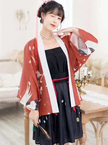 Flying Crane Women's Summer Hanfu Dress - Newhanfu 2024