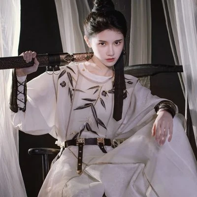 Tang Dynasty Round Neck Robe Improved Fashion Couple's Hanfu