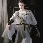 Tang Dynasty Round Neck Robe Improved Fashion Couple's Hanfu