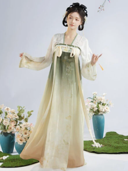 Autumn Dancer Women's Qixiong Hanfu Dress - Newhanfu