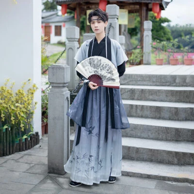 Bamboo Poet male hanfu dress