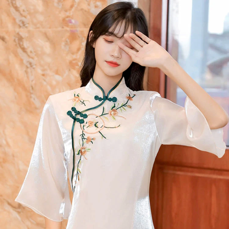 Shining-Sunflower qipao cheongsam dress