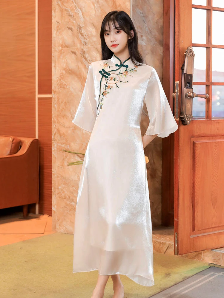 Shining-Sunflower qipao cheongsam dress