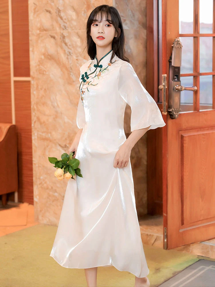 Shining-Sunflower qipao cheongsam dress