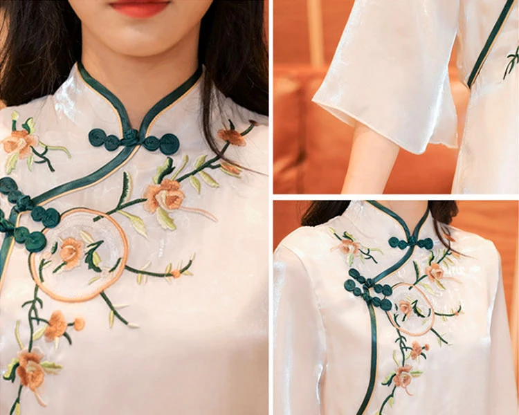Shining-Sunflower qipao cheongsam dress