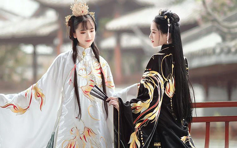 Fashion Hanfu Chinese Traditioanl Hanfu Black Robe Male Female - Fashion  Hanfu