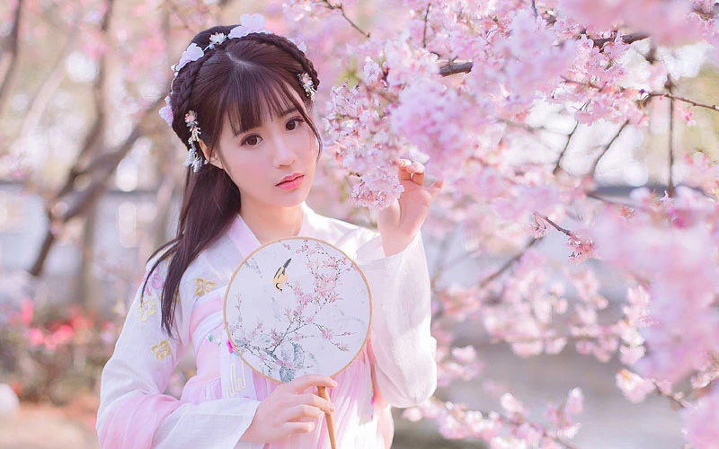 feature of traditional chinese dress white hanfu