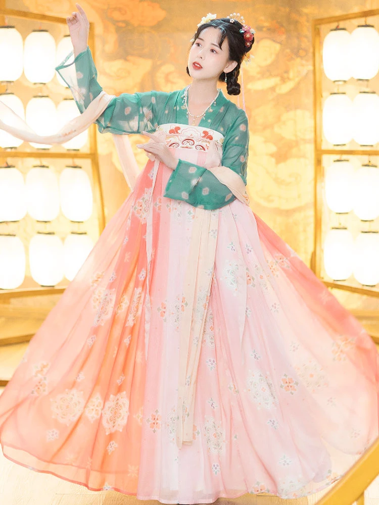 Peach Dancer China Hanfu Dress