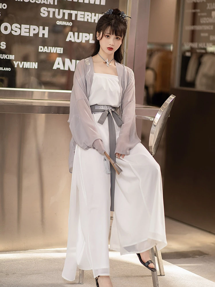 Summer Hanyuansu Songku Set Modern Hanfu for Women