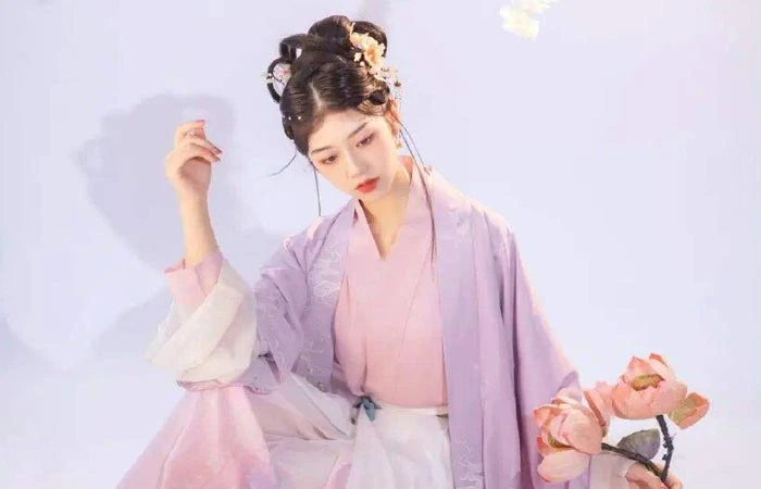 pink hanfu dress