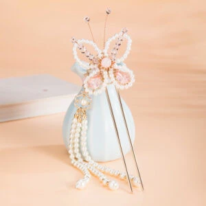 Pearl Butterfly hanfu hairpin