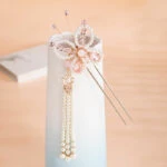 Pearl Butterfly hanfu hairpin