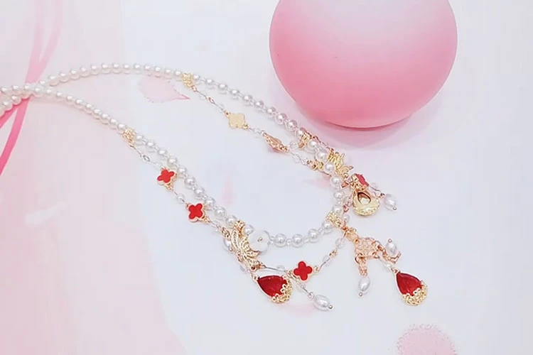 Yingluo Pendant hanfu necklace jewelry