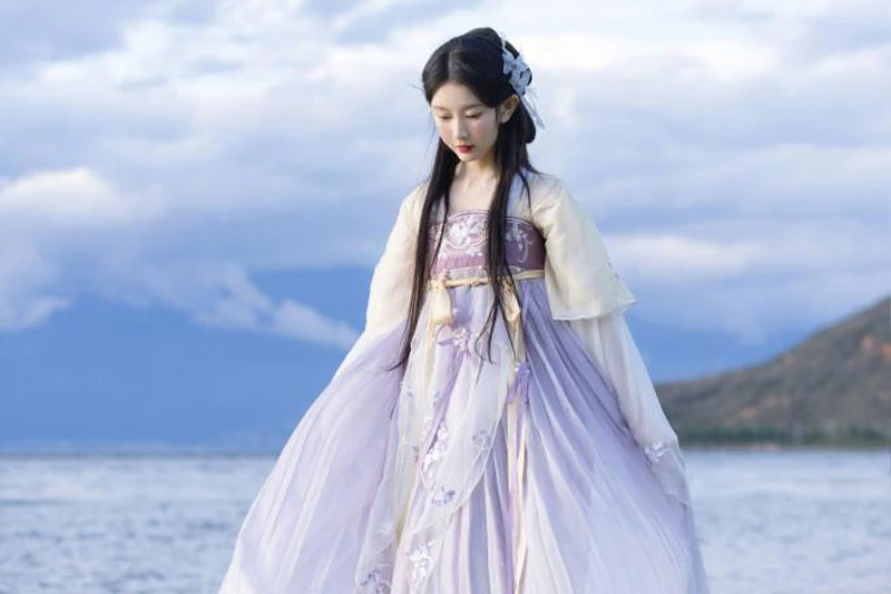 purple hanfu dress newhanfu