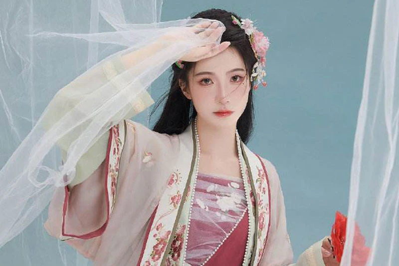 chiffon hanfu dress