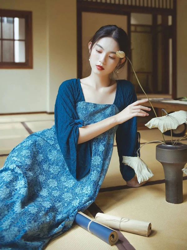 fall hanfu inspired dress for women