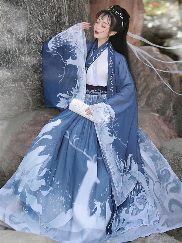 boost your confidence in top navy hanfu clothing